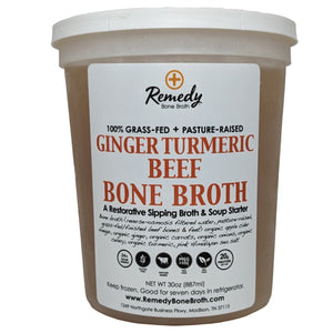 Ginger and Turmeric Beef Bone Broth